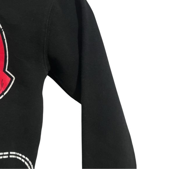 Disney Mickey Mouse Black Pullover Hoodie Sweater with Ears Boys Size M - Picture 4 of 5